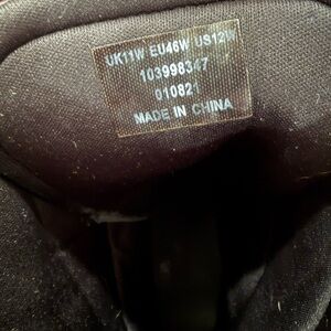 Men’s Size 12 Black Platform Combat Style Boots